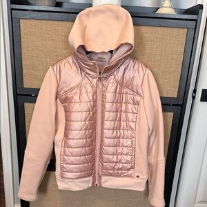 CALIA by Carrie Underwood Blush Quilted Hooded Jacket- great condition!